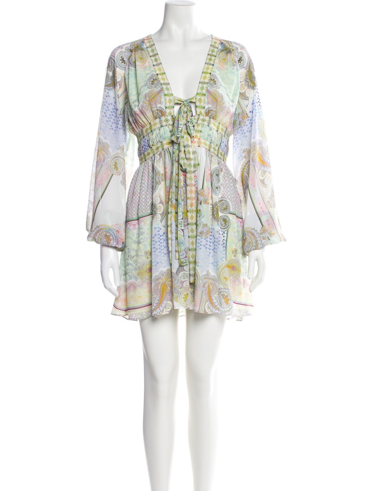 Alexis Paisley Print Mini Dress