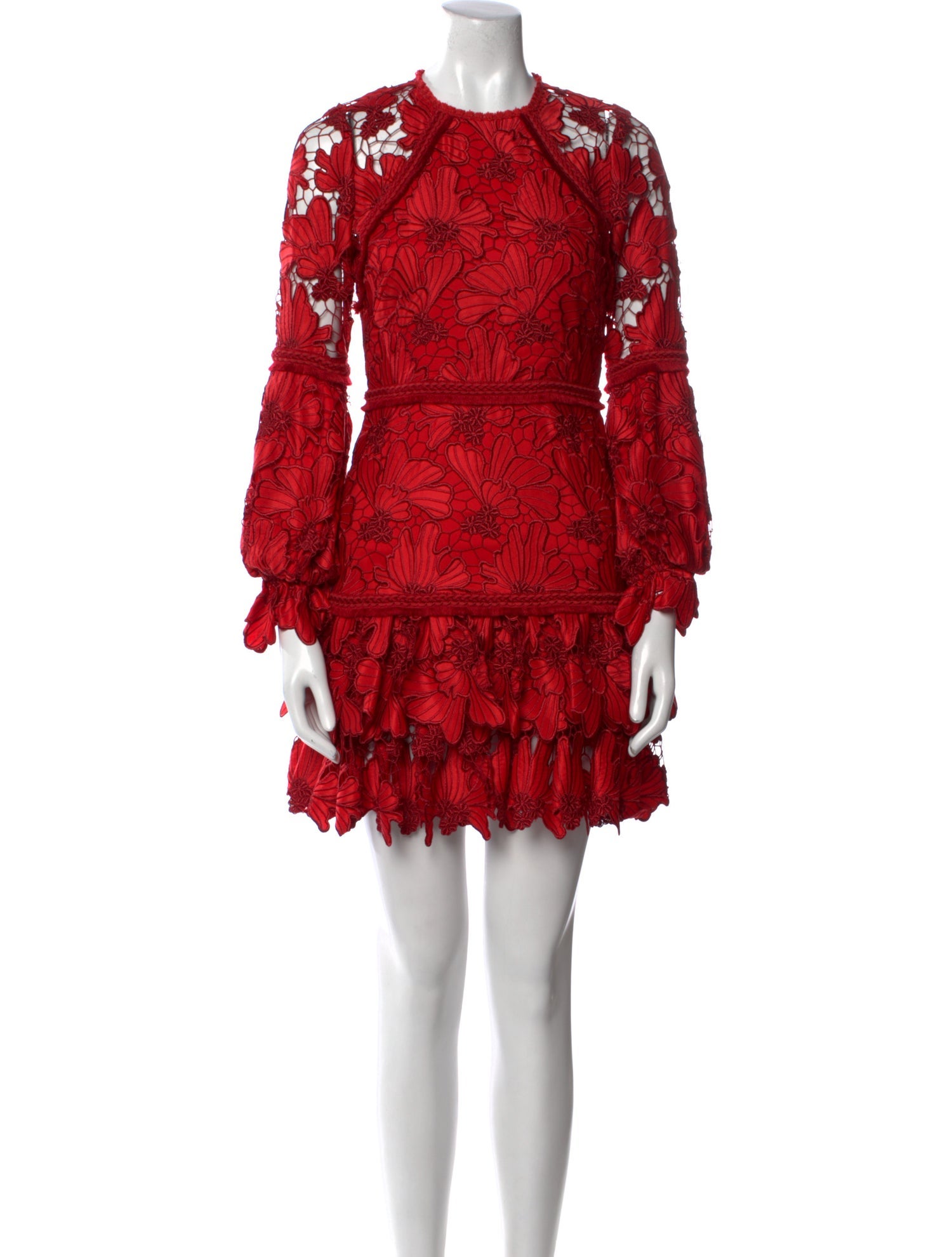 Alexis Lace Pattern Mini Dress