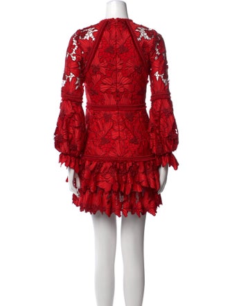 Alexis Lace Pattern Mini Dress