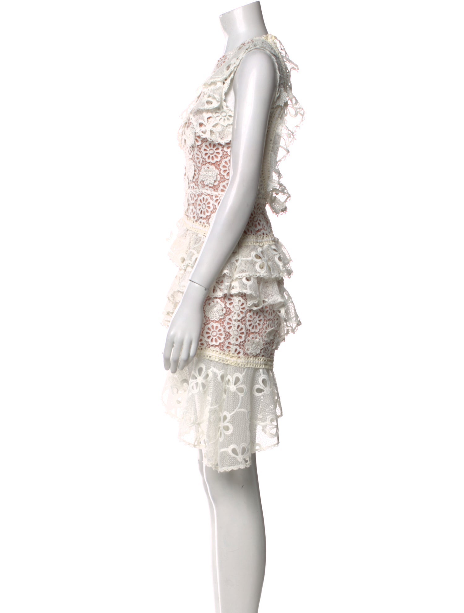 Alexis Lace Pattern Mini Dress