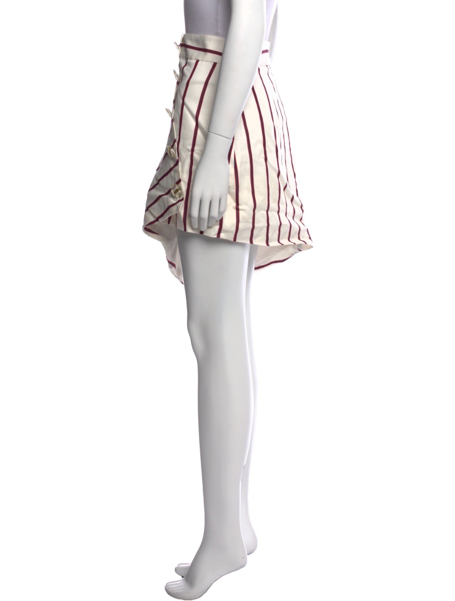 Alexis Striped Knee-Length Skirt