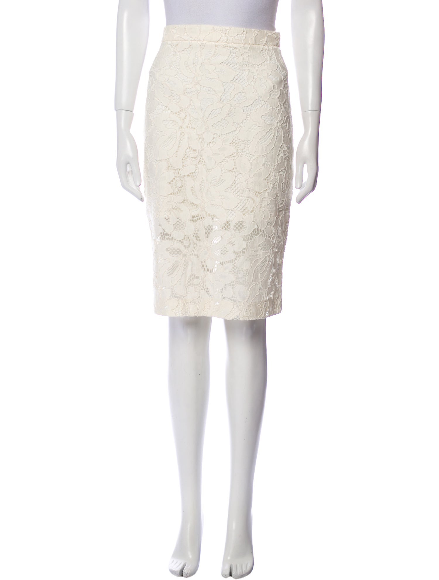 Alexis Lace Pattern Knee-Length Skirt