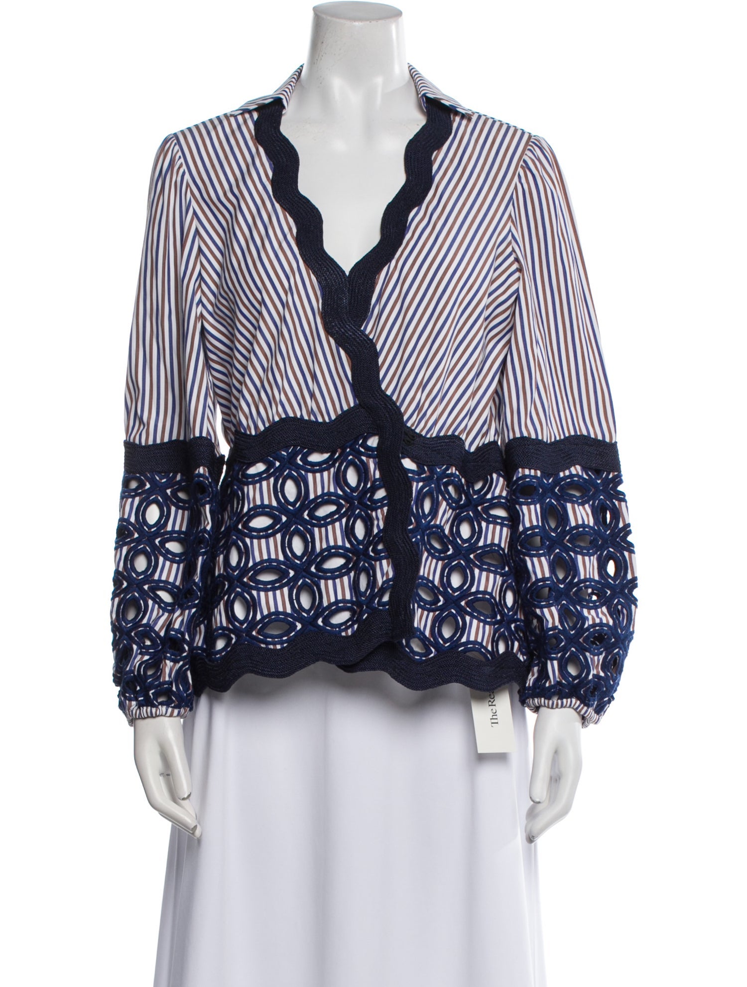 Alexis Striped Evening Jacket