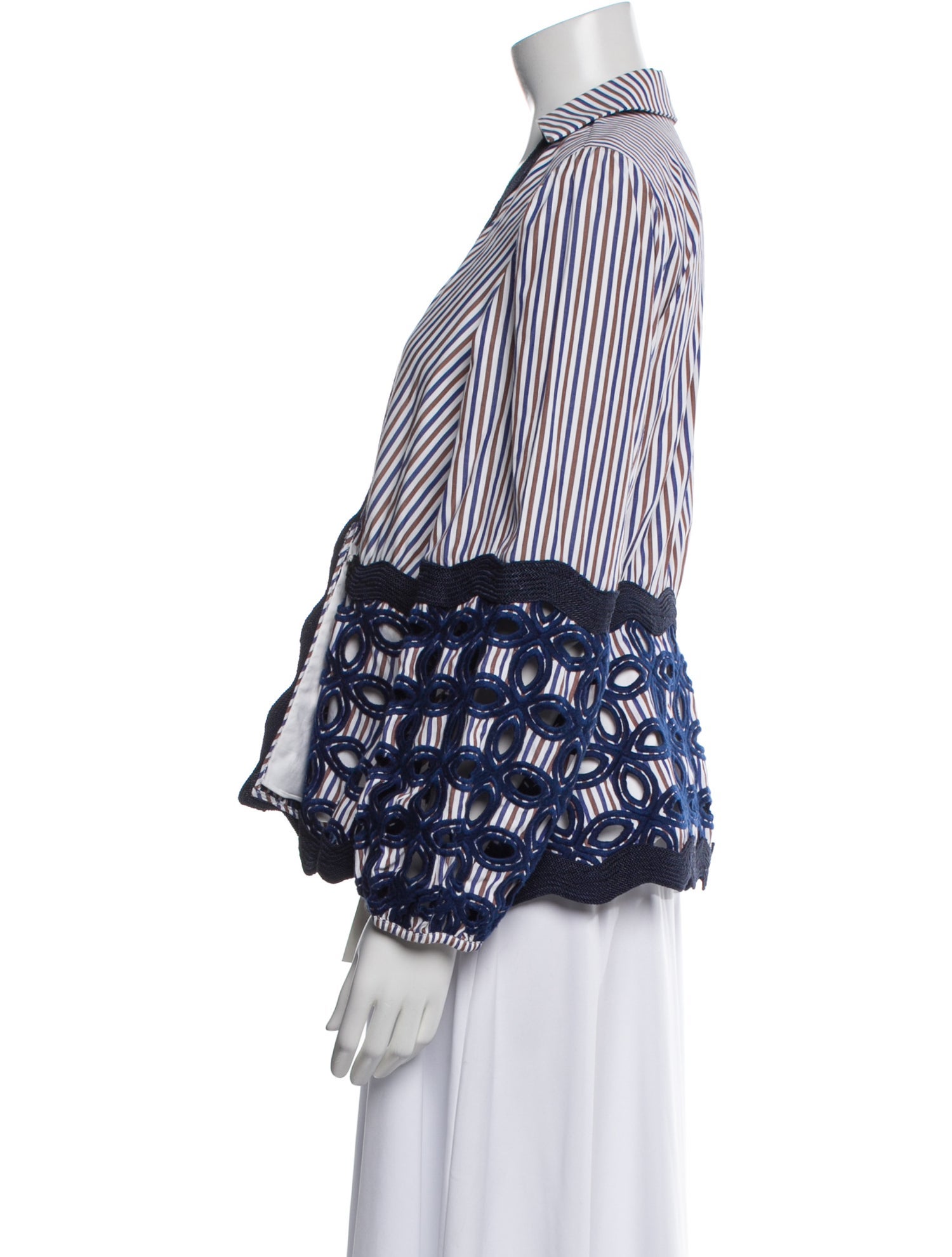 Alexis Striped Evening Jacket