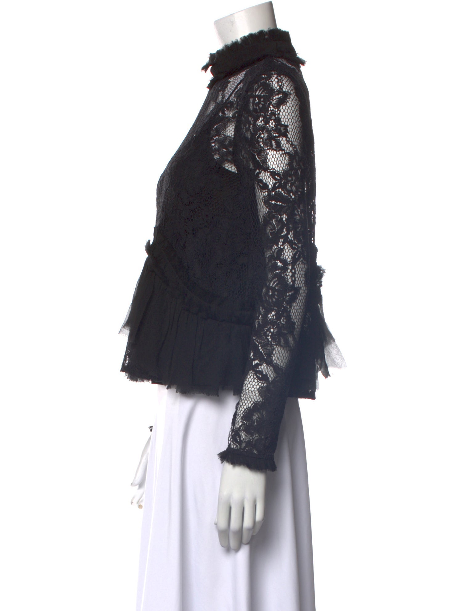 Alexis Mock Neck Long Sleeve Blouse