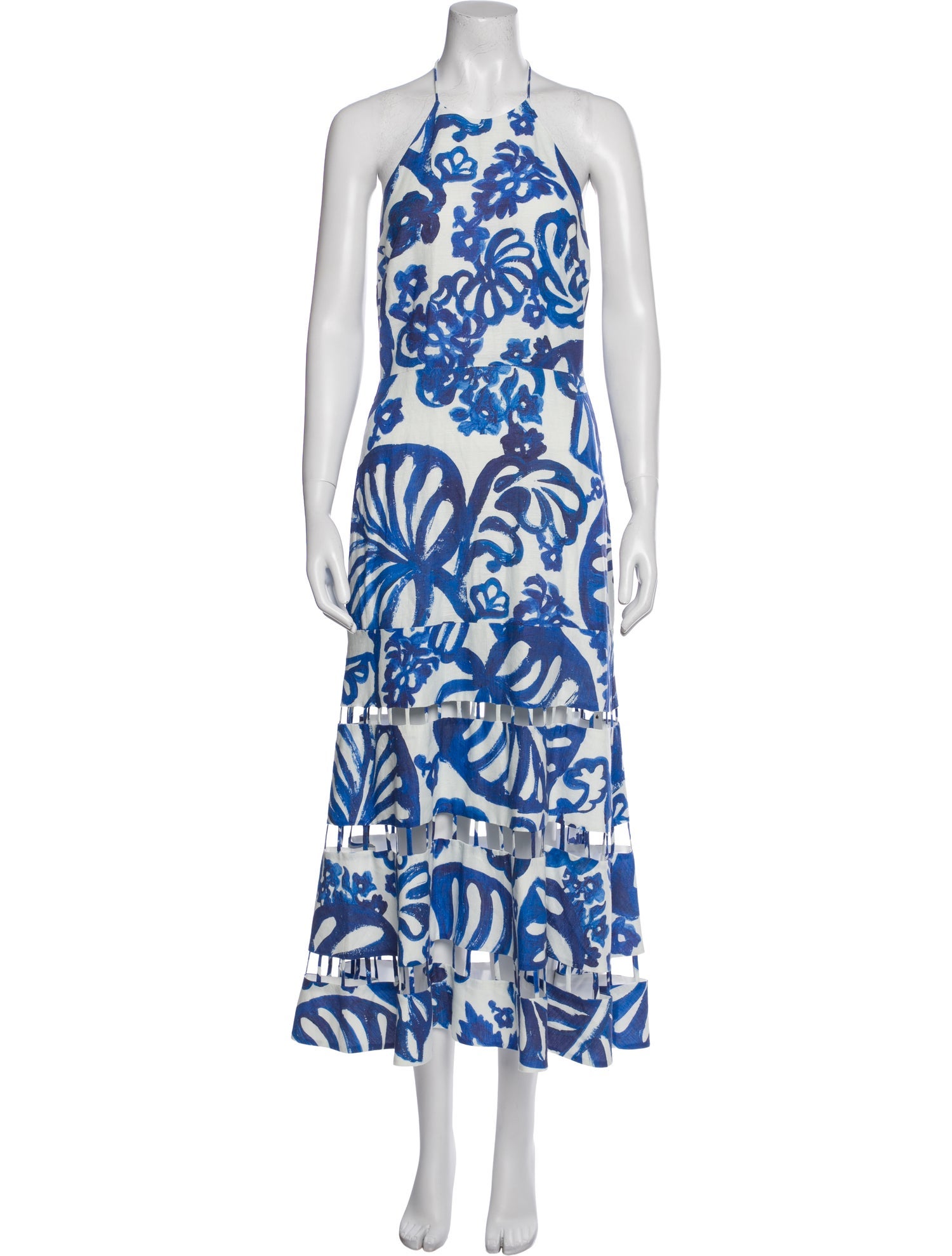 Alexis Printed Long Dress w/ Tags