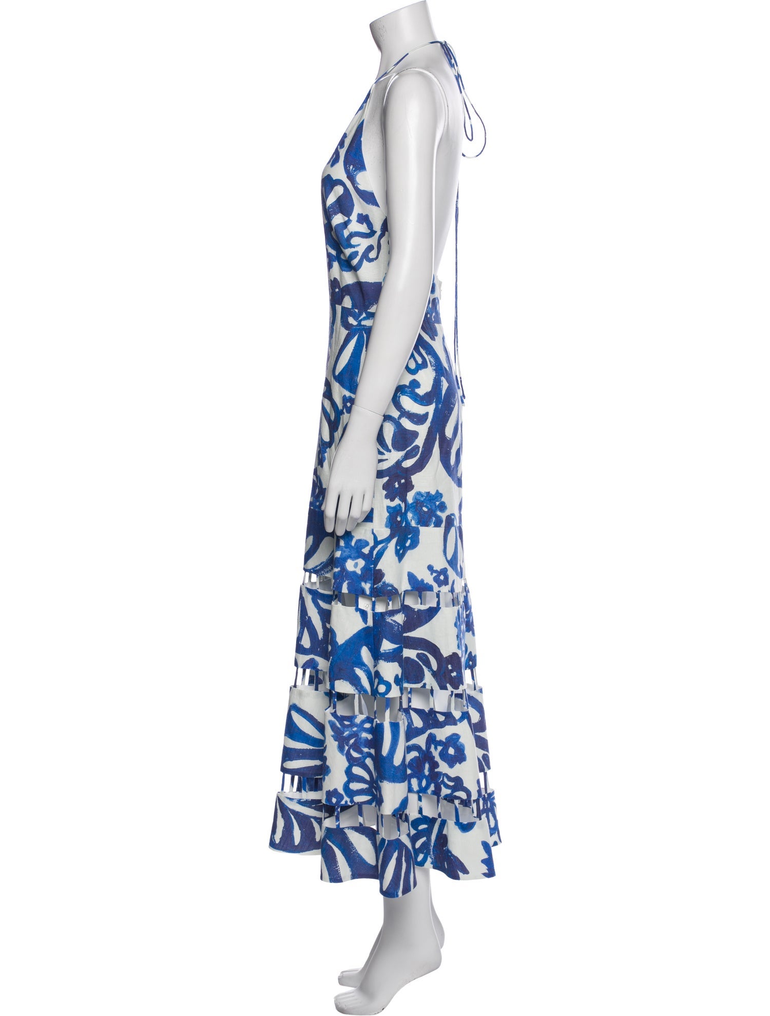 Alexis Printed Long Dress w/ Tags