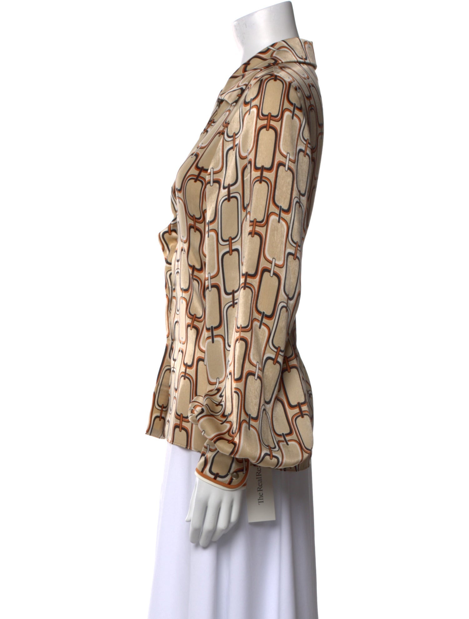 Alexis Printed V-Neck Blouse