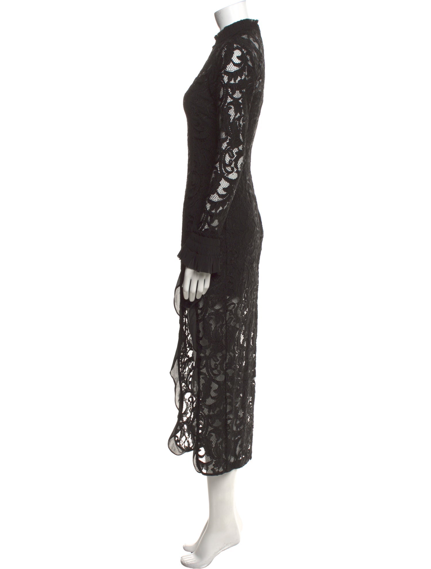 Alexis Lace Pattern Long Dress
