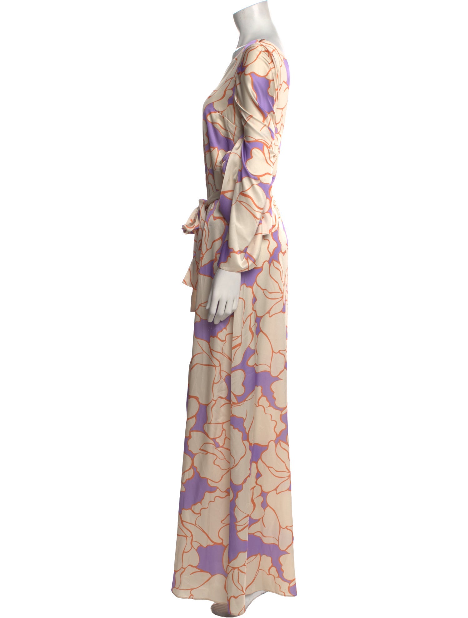 Alexis Floral Print Long Dress