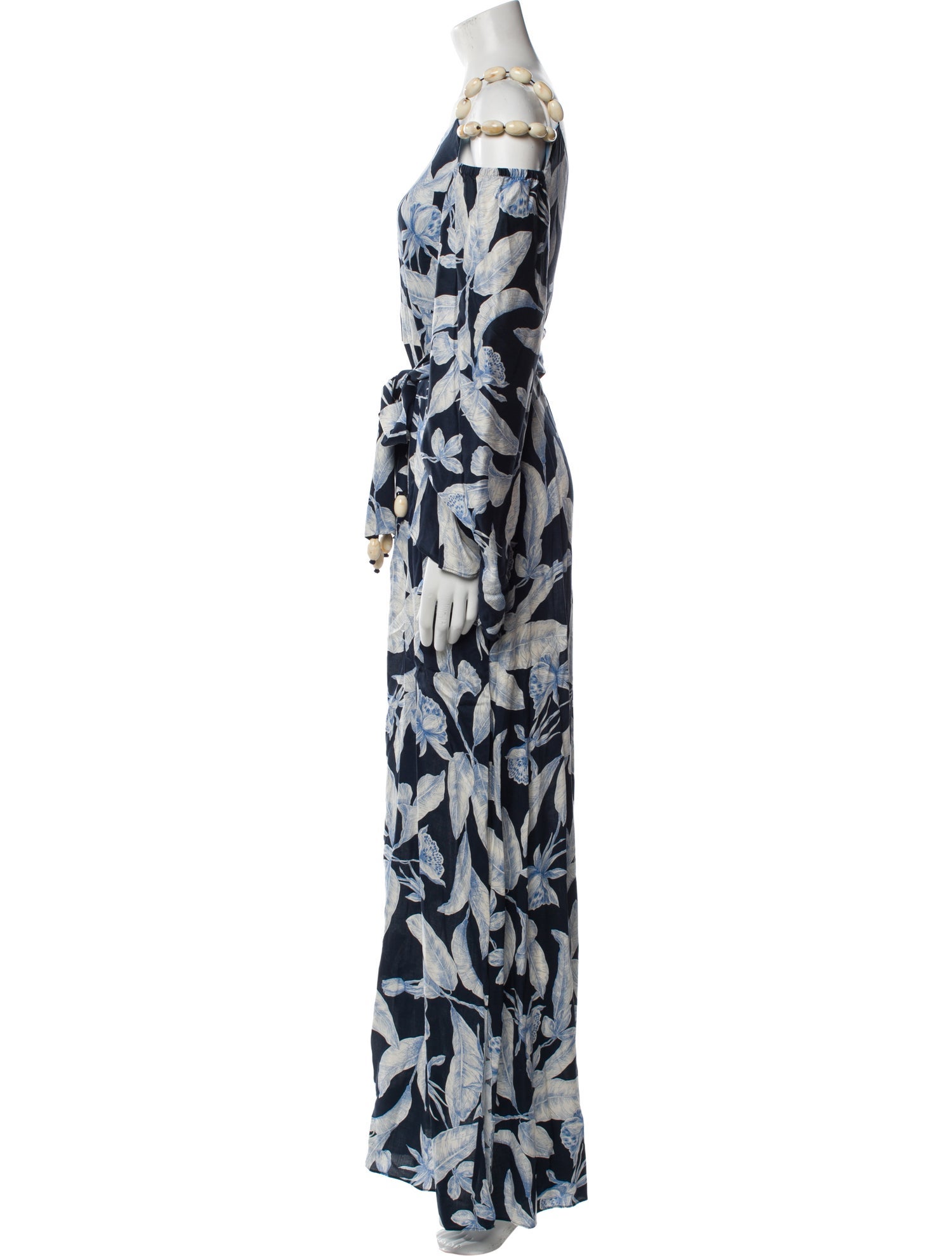 Alexis Printed Long Dress w/ Tags