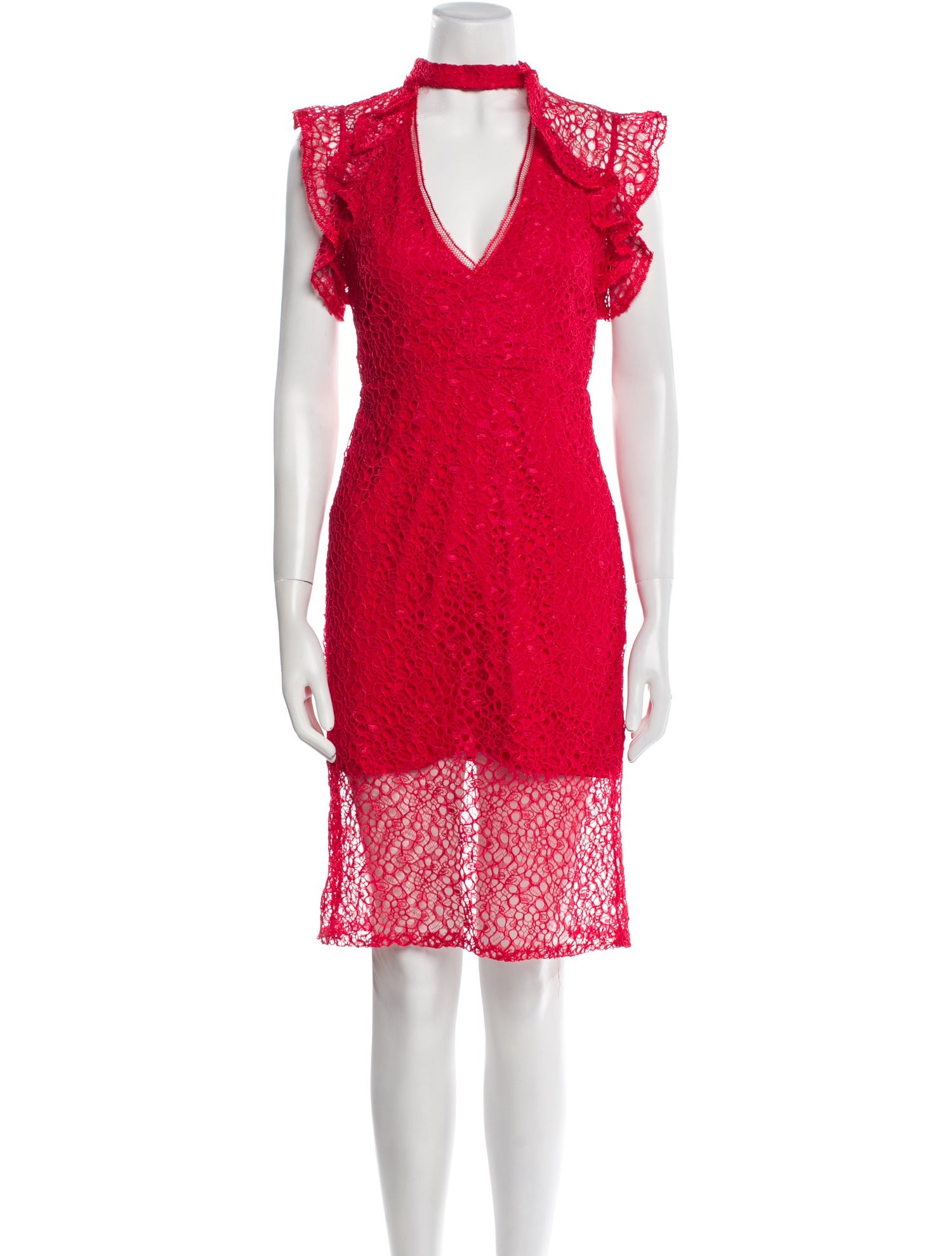 Alexis Lace Pattern Knee-Length Dress