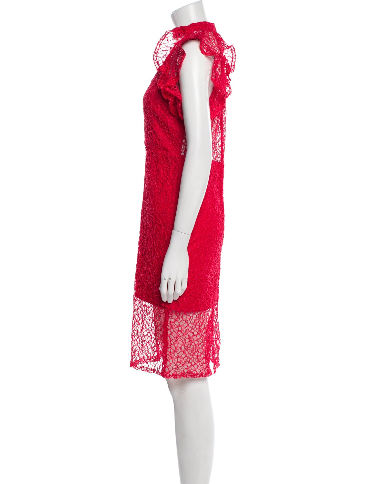 Alexis Lace Pattern Knee-Length Dress