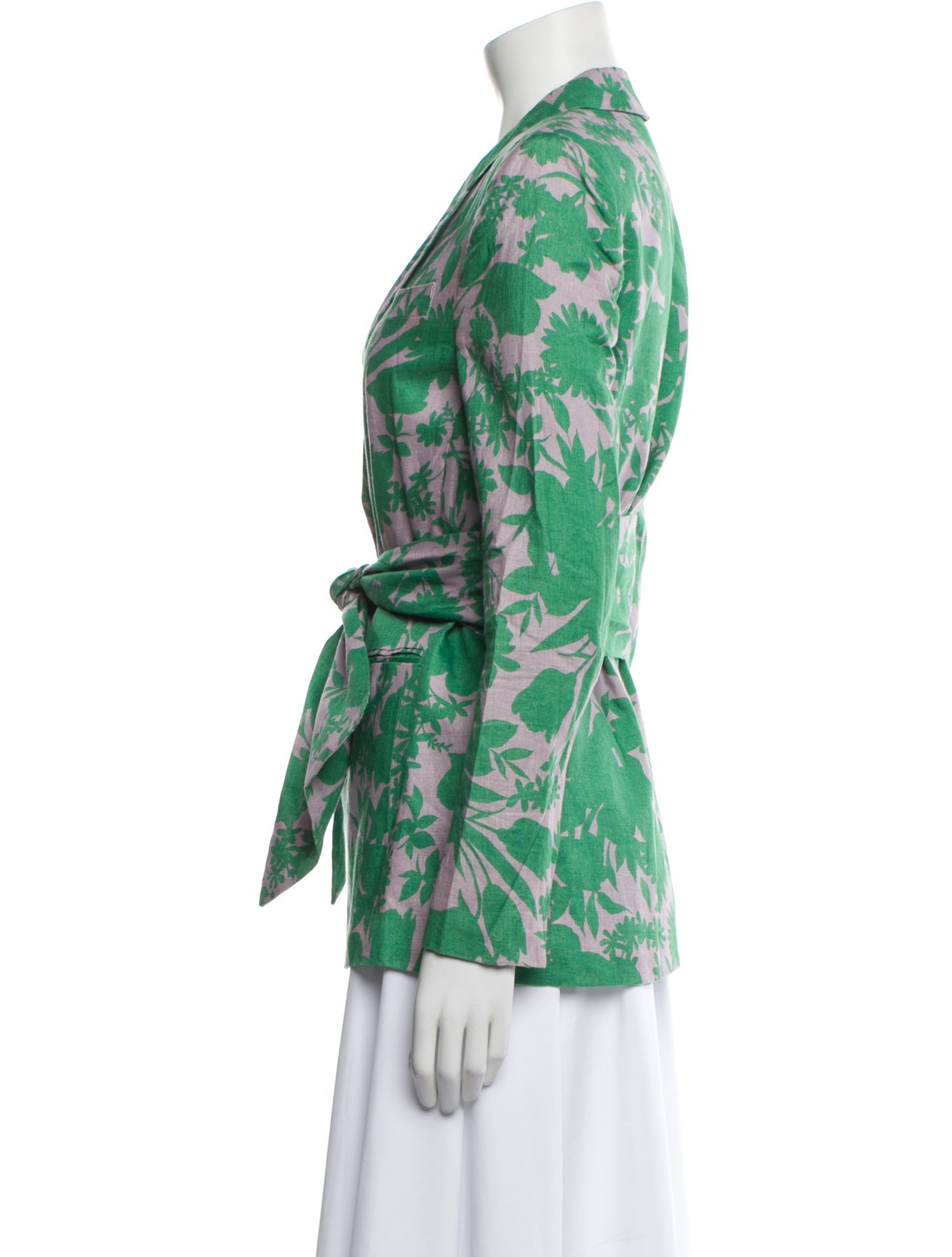 Alexis Linen Printed Blazer