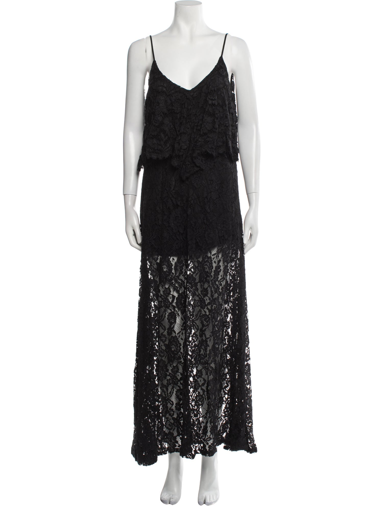 Alexis Lace Pattern Long Dress