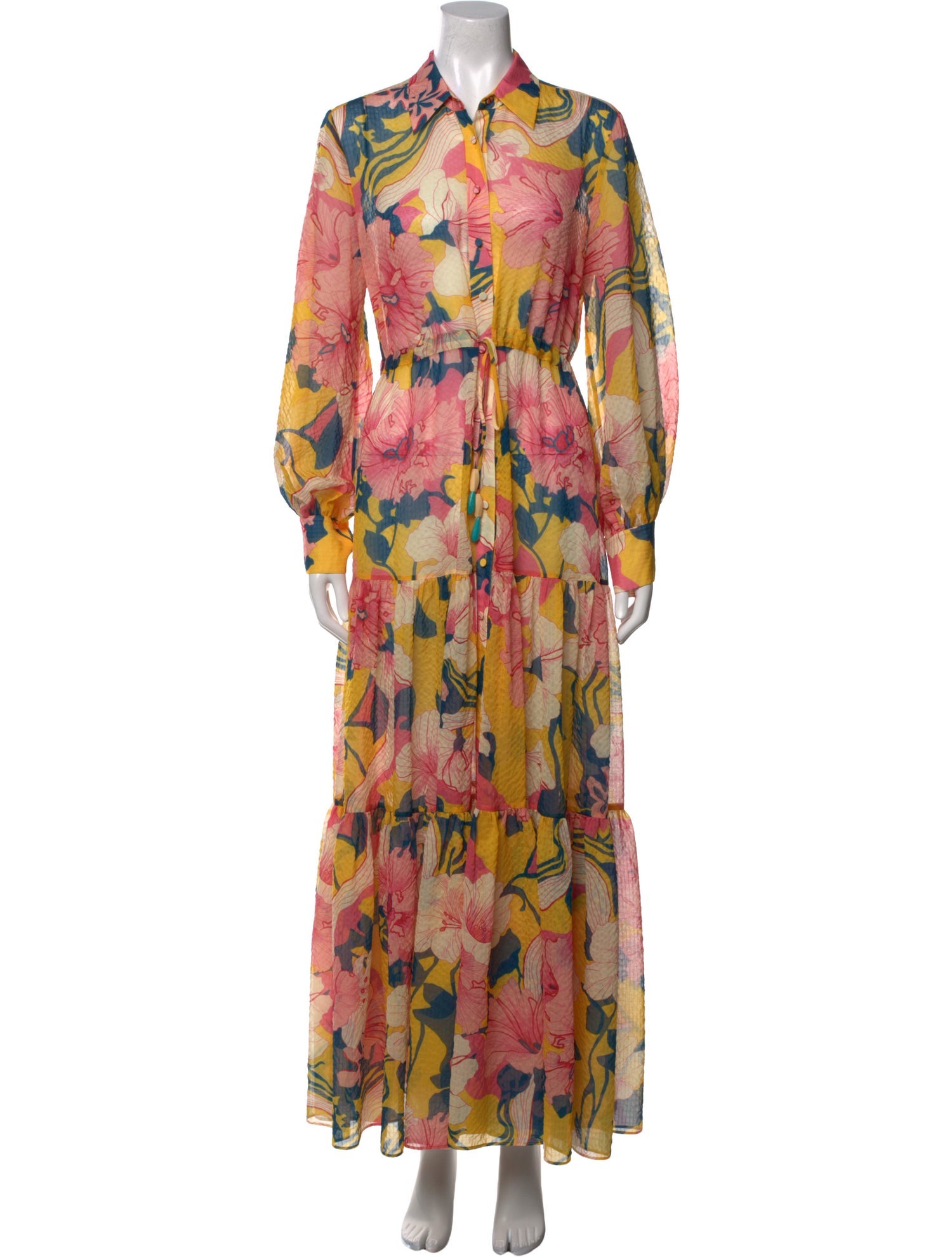 Alexis Floral Print Long Dress