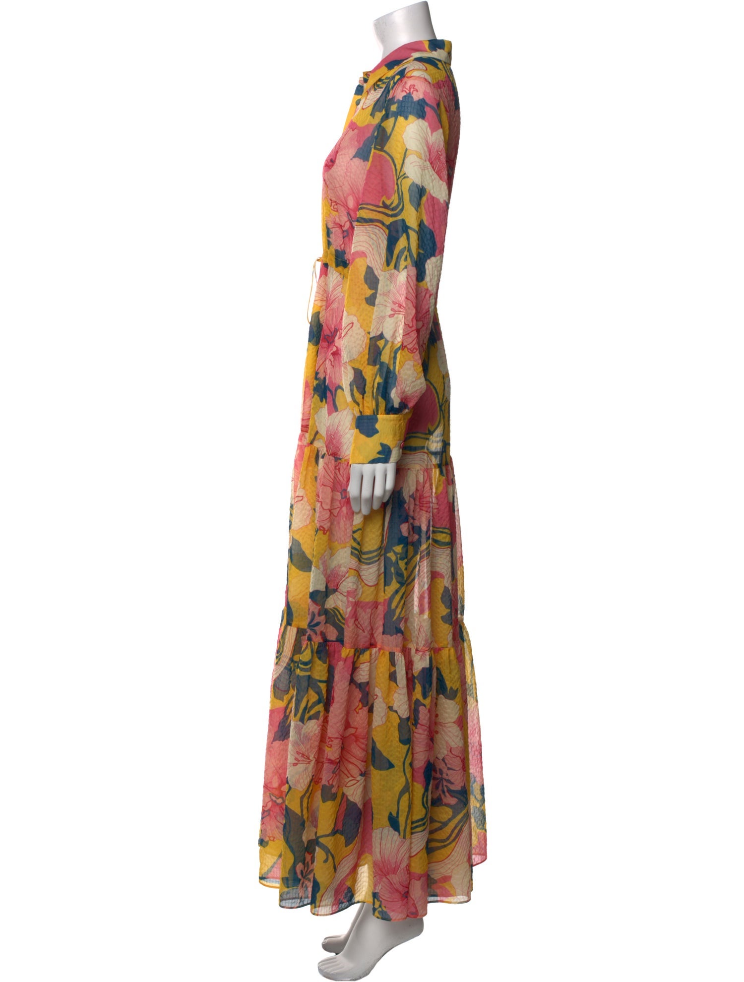 Alexis Floral Print Long Dress