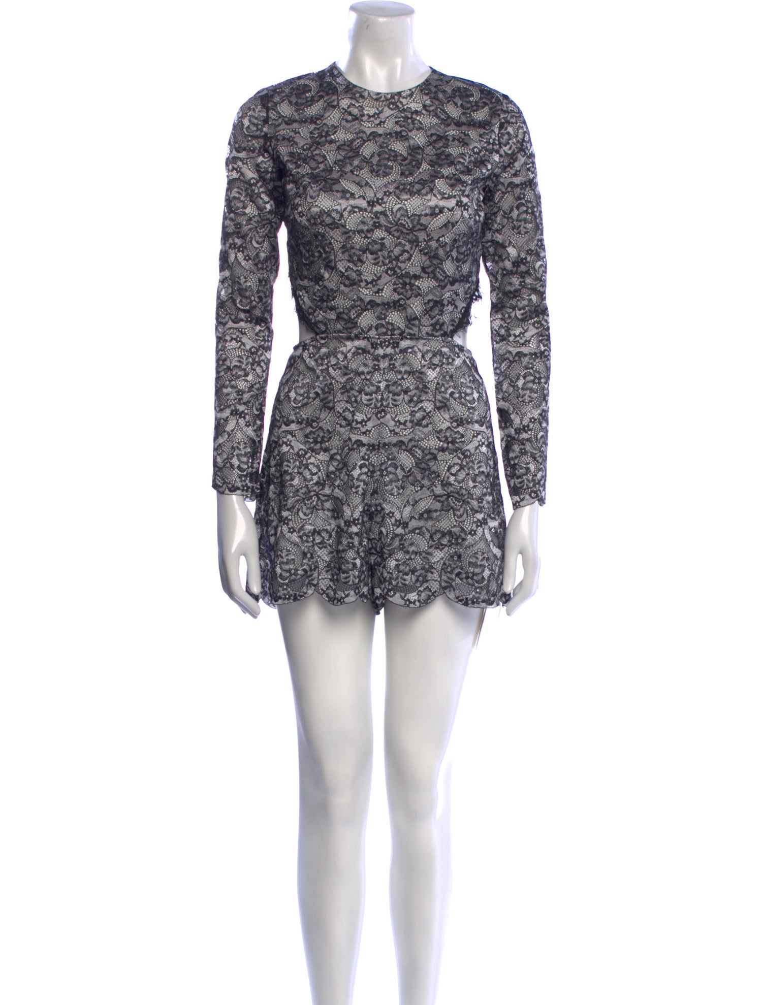 Alexis Lace Floral Print Romper