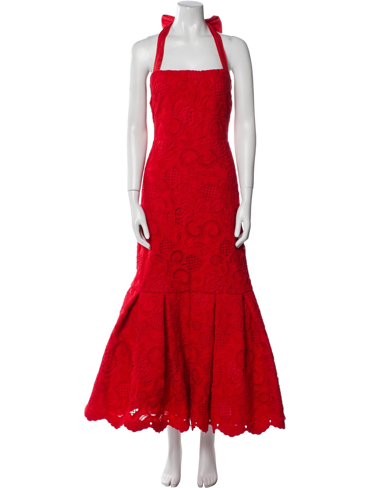 Alexis Lace Pattern Long Dress