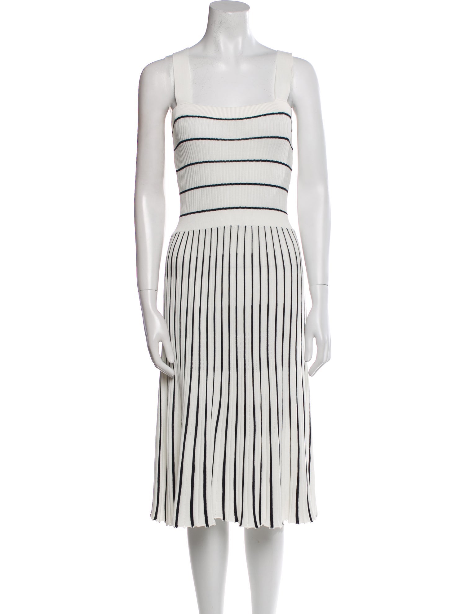 Alexis Striped Midi Length Dress