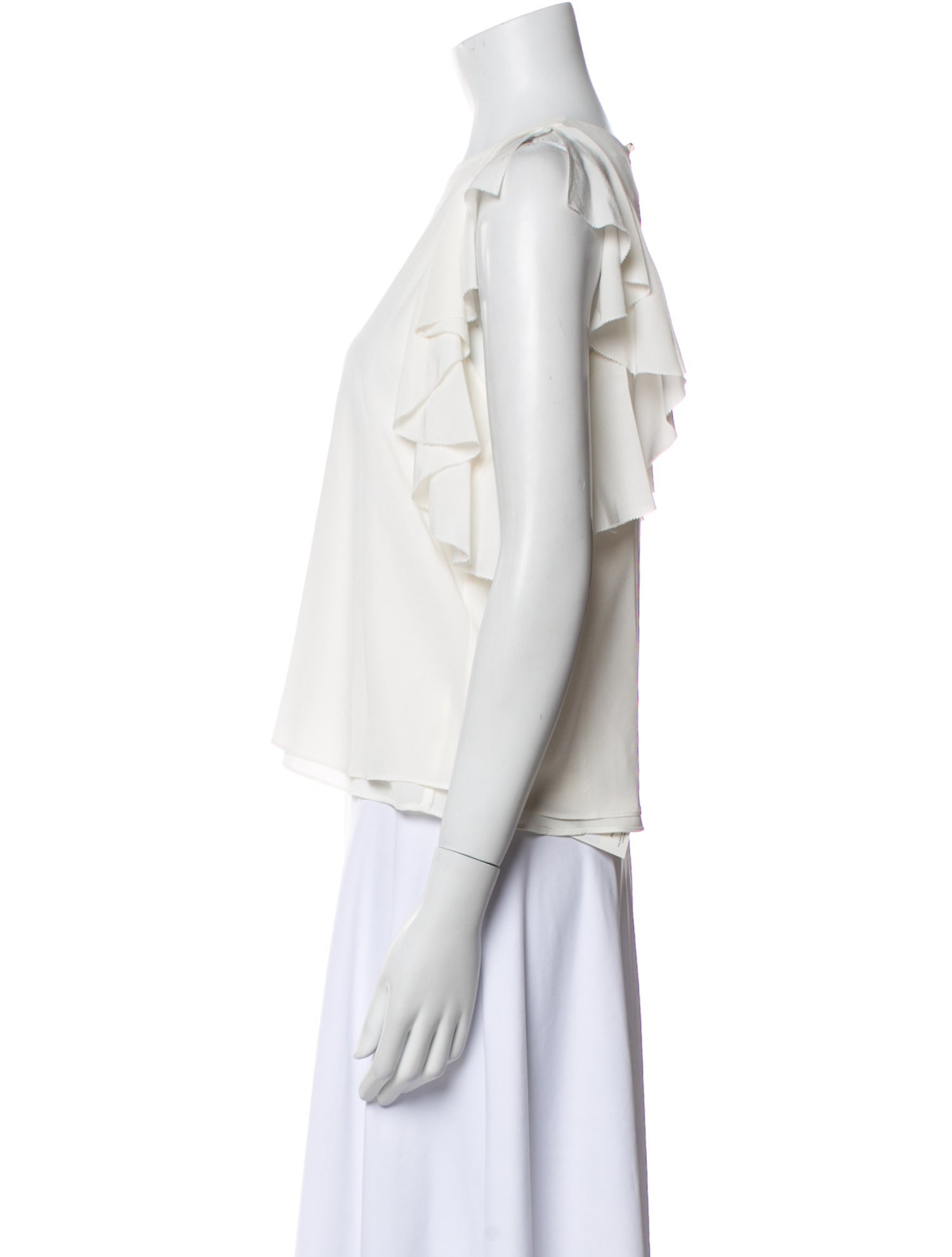 Alexis Square Neckline Three-Quarter Sleeve Crop Top