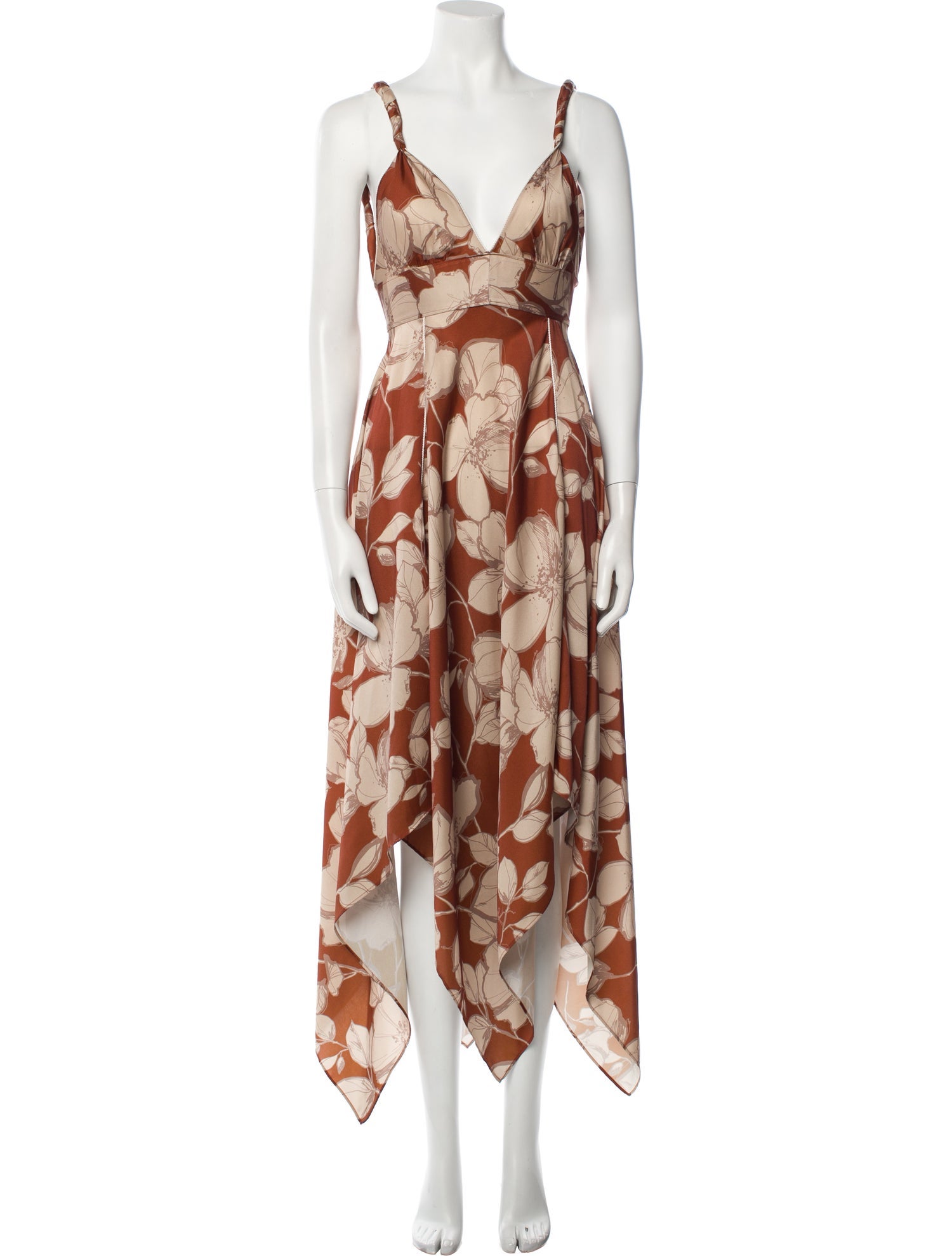 Alexis Floral Print Long Dress