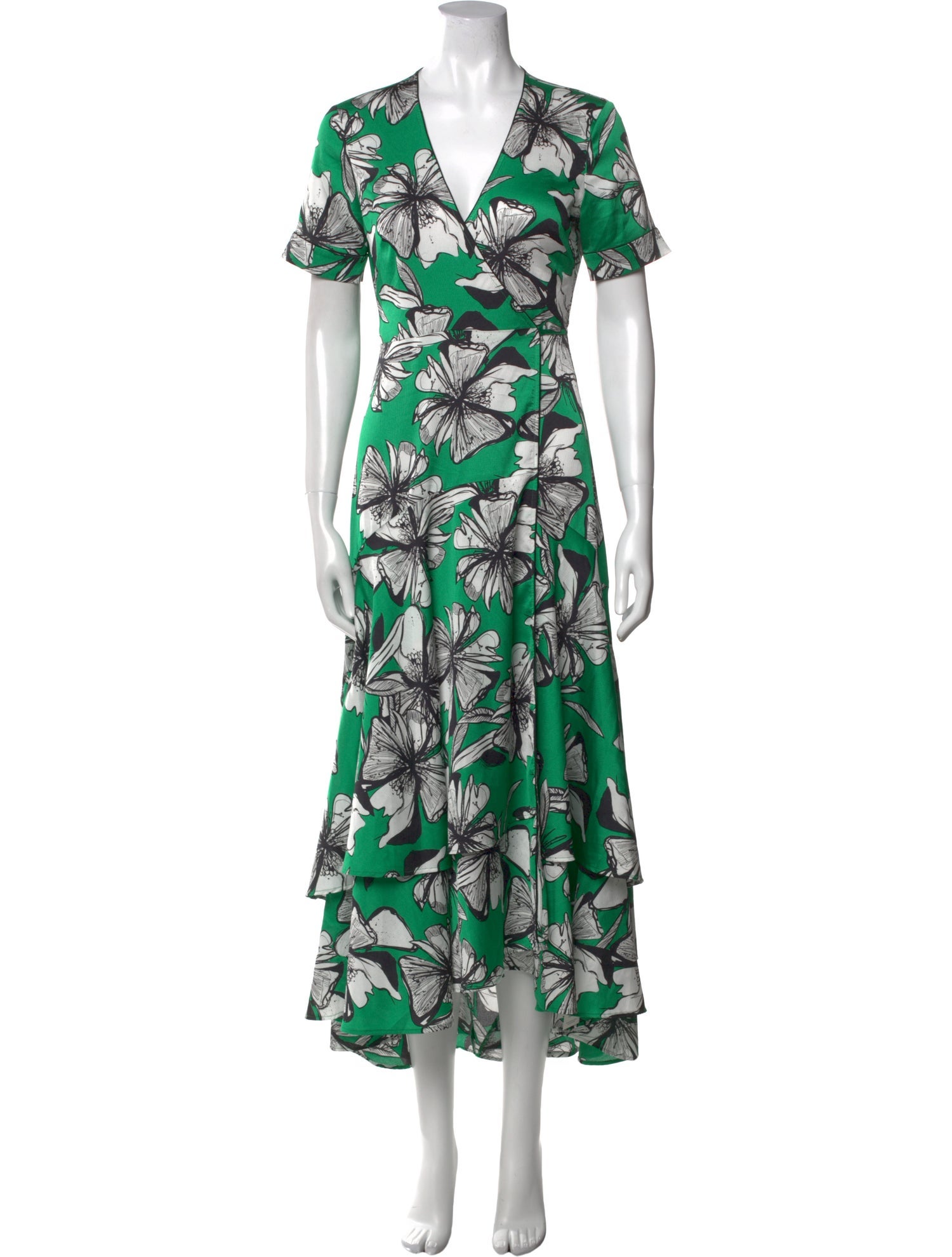 Alexis Floral Print Long Dress