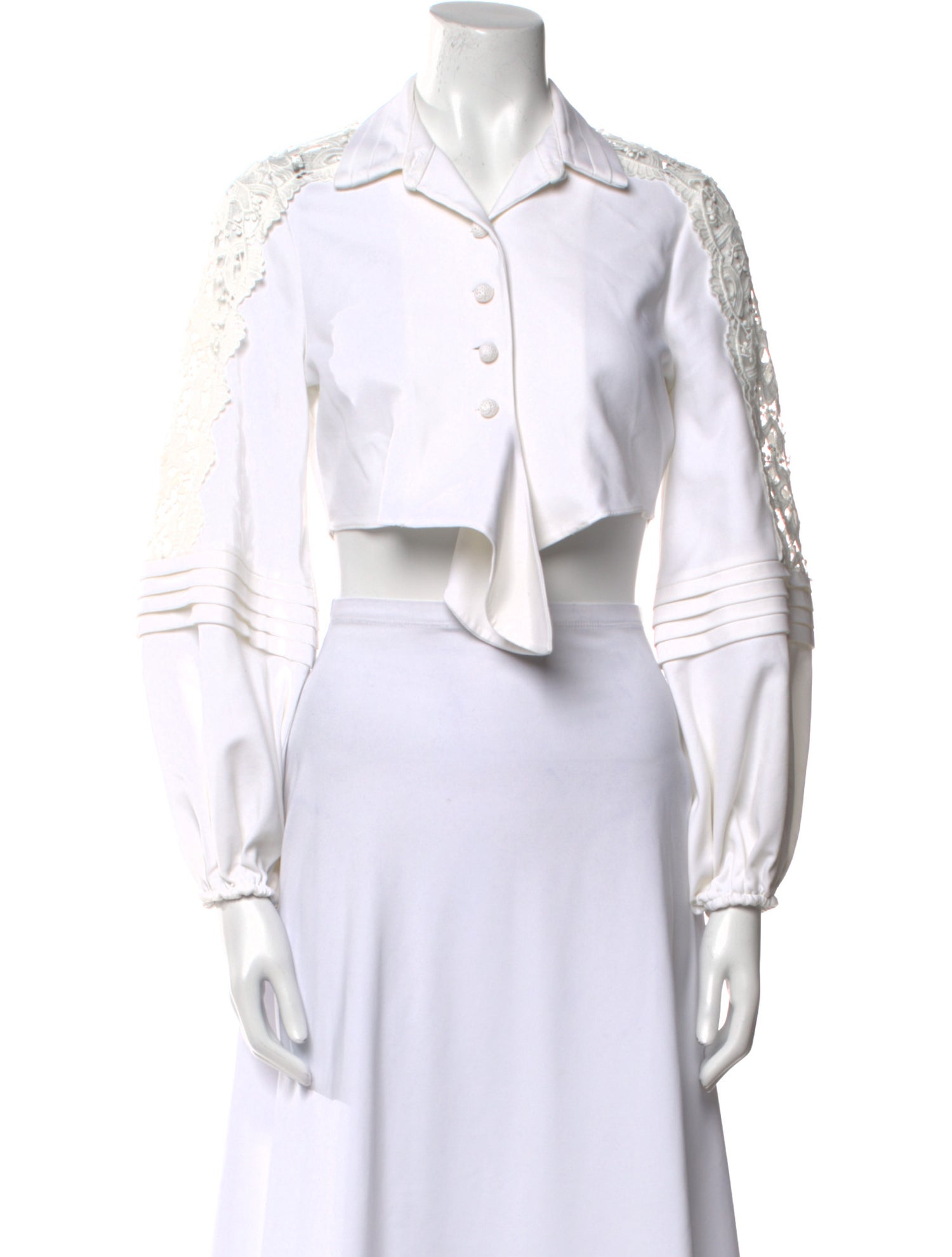 Alexis Three-Quarter Sleeve Crop Top