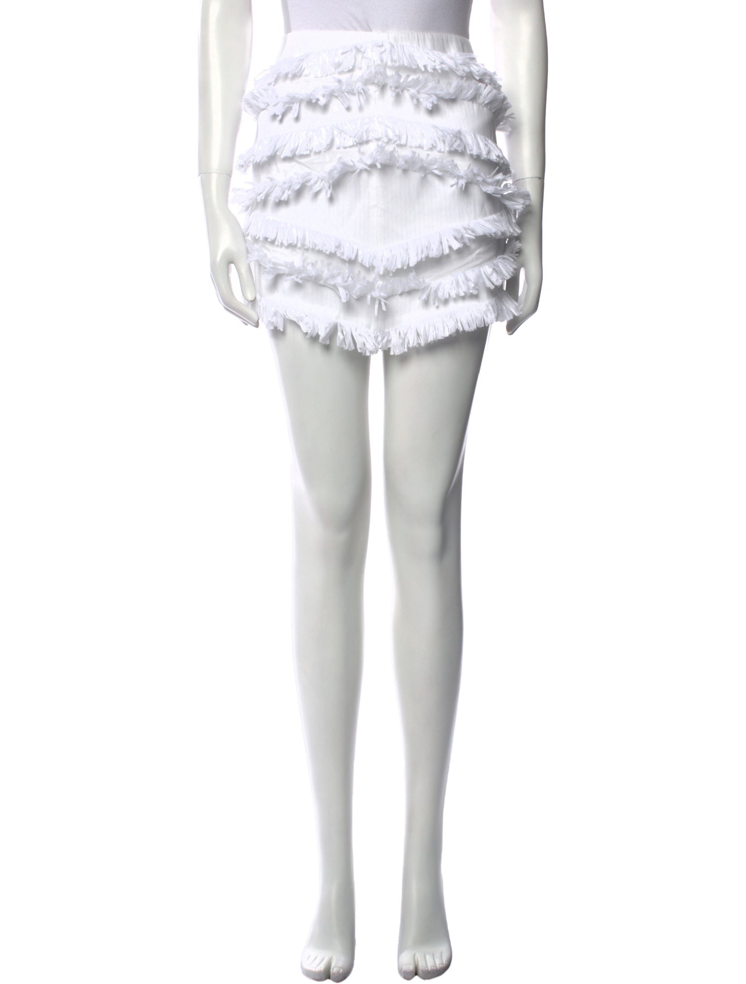 Alexis Fringe Trim Accent Mini Skirt w/ Tags