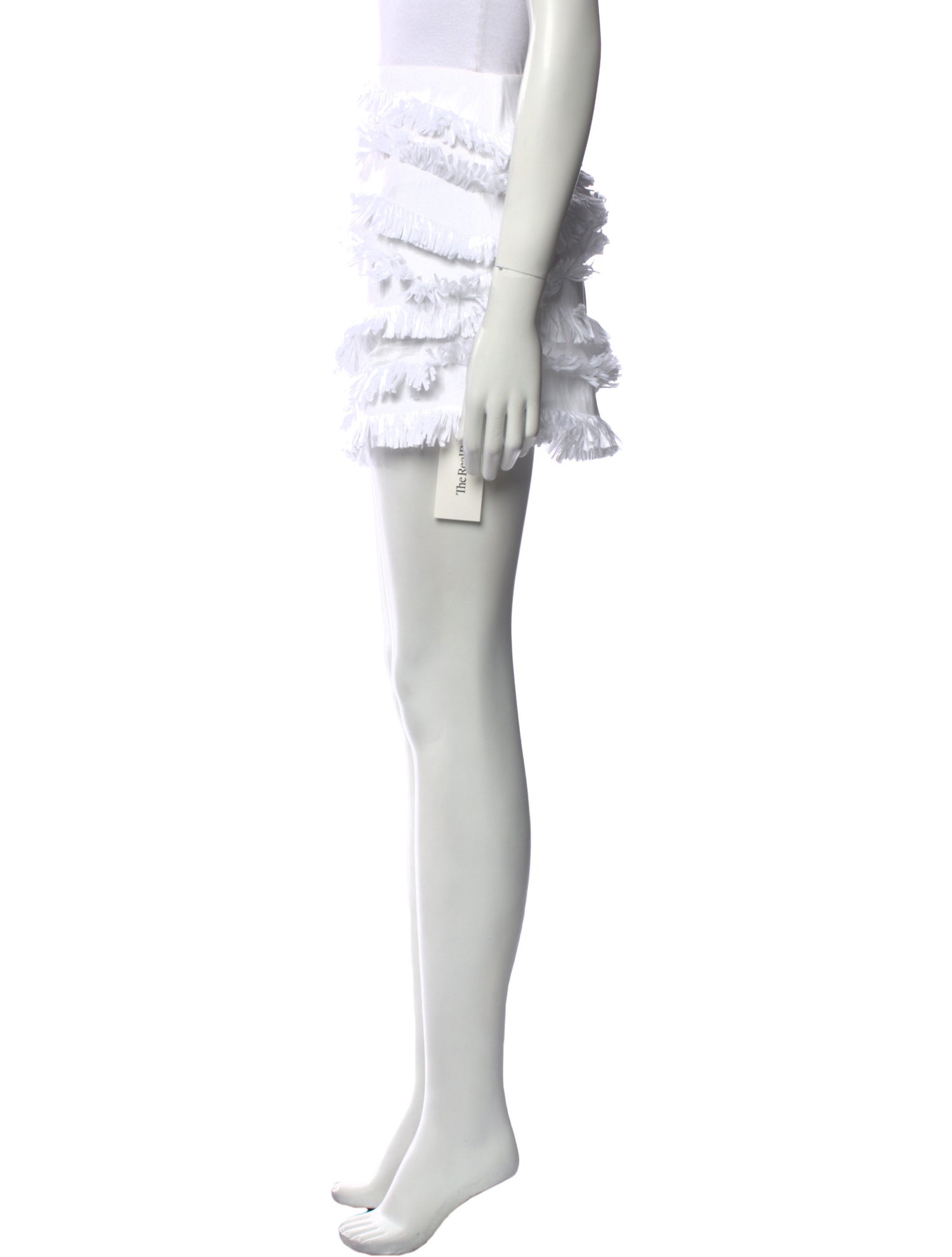 Alexis Fringe Trim Accent Mini Skirt w/ Tags