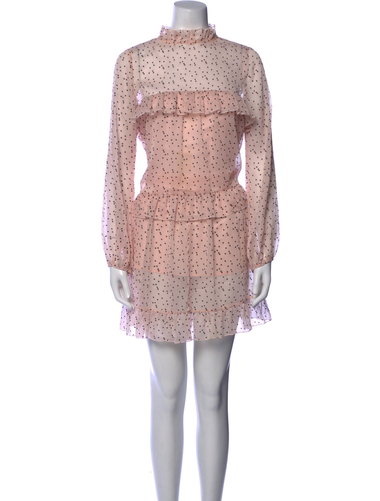 Alexis Polka Dot Print Mini Dress