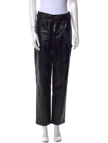 Pre-owned Alexis Straight Leg Pants In Black
