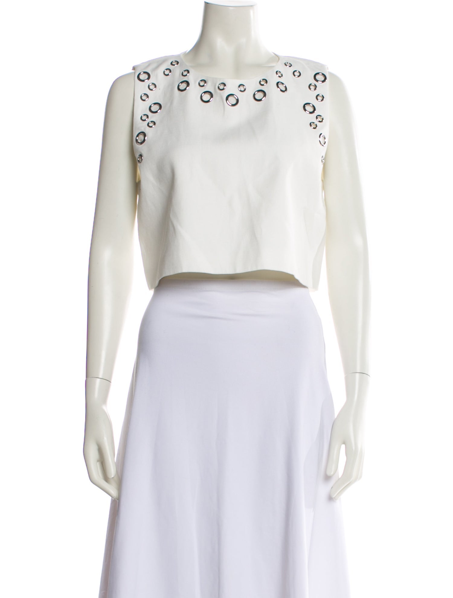 Alexis Scoop Neck Sleeveless Crop Top w/ Tags