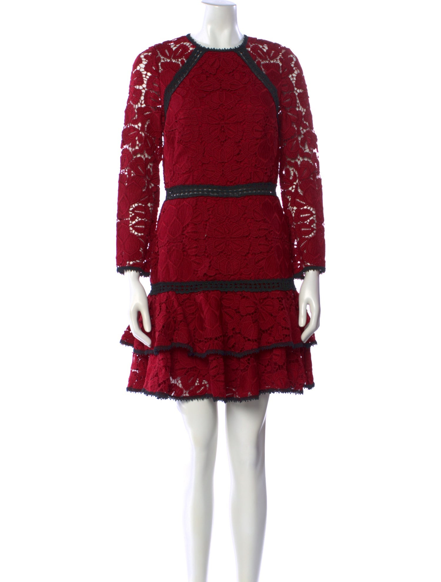 Alexis Lace Pattern Mini Dress