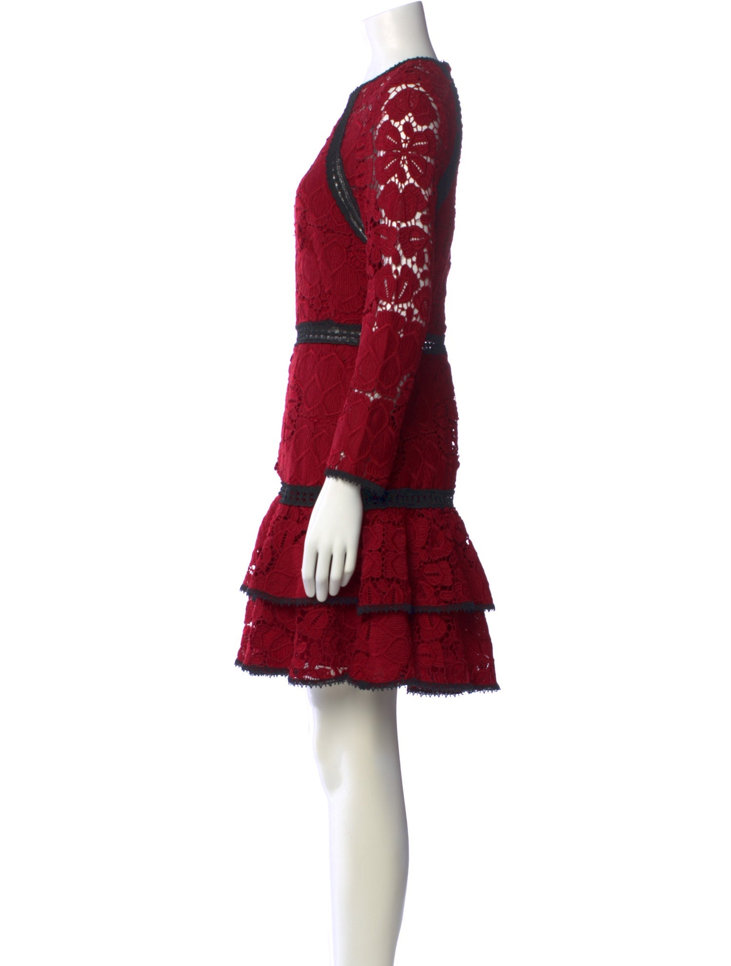 Alexis Lace Pattern Mini Dress