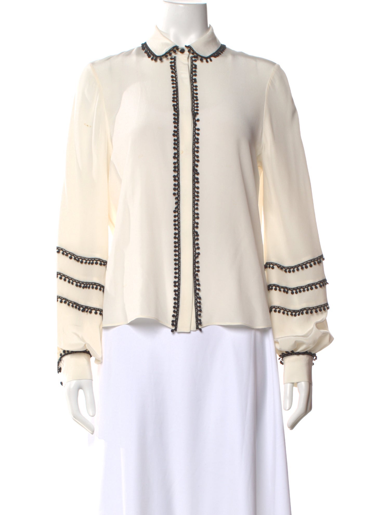 Alexis Silk Long Sleeve Blouse