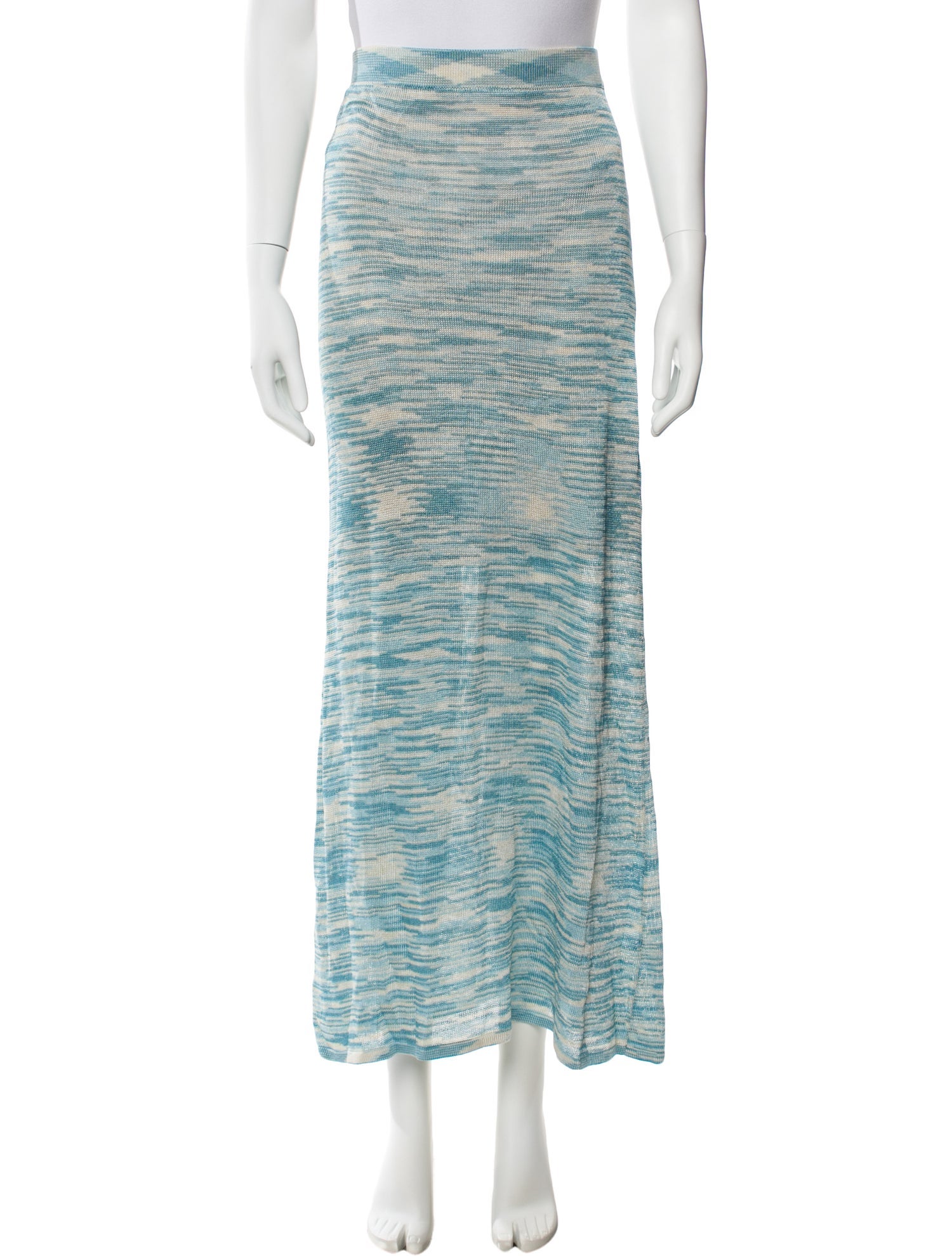 Alexis Striped Midi Length Skirt