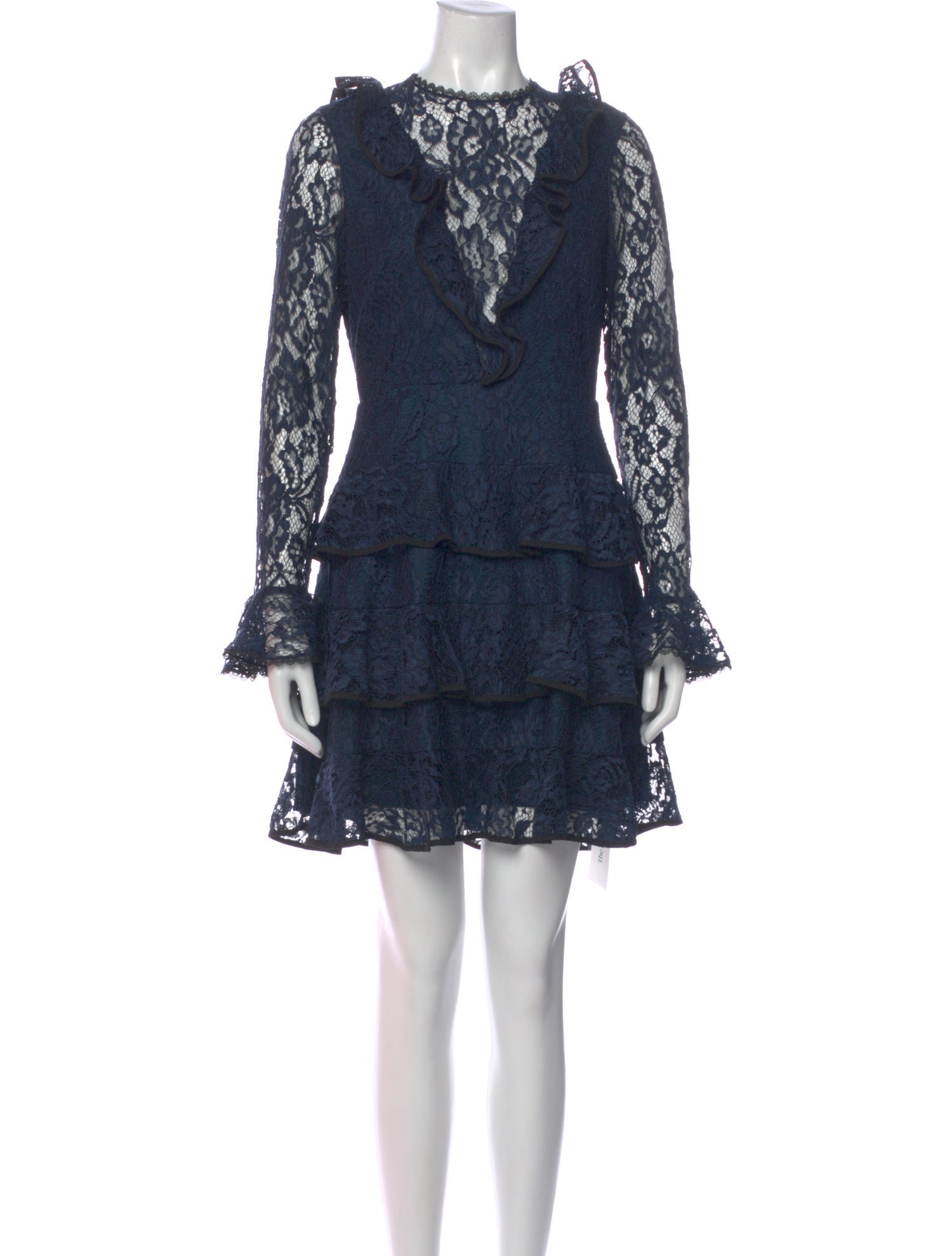 Alexis Lace Pattern Mini Dress