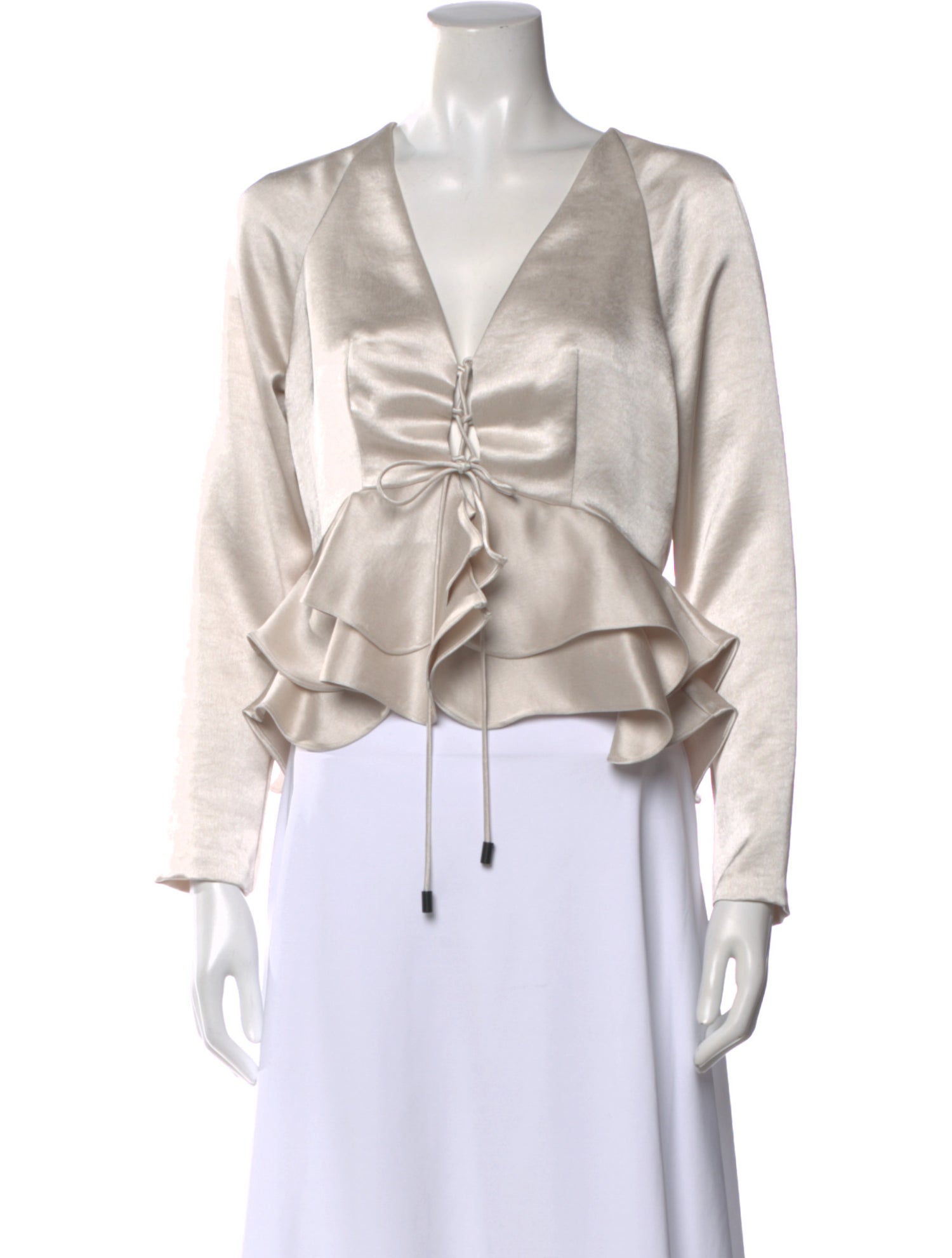 Alexis V-Neck Long Sleeve Blouse w/ Tags