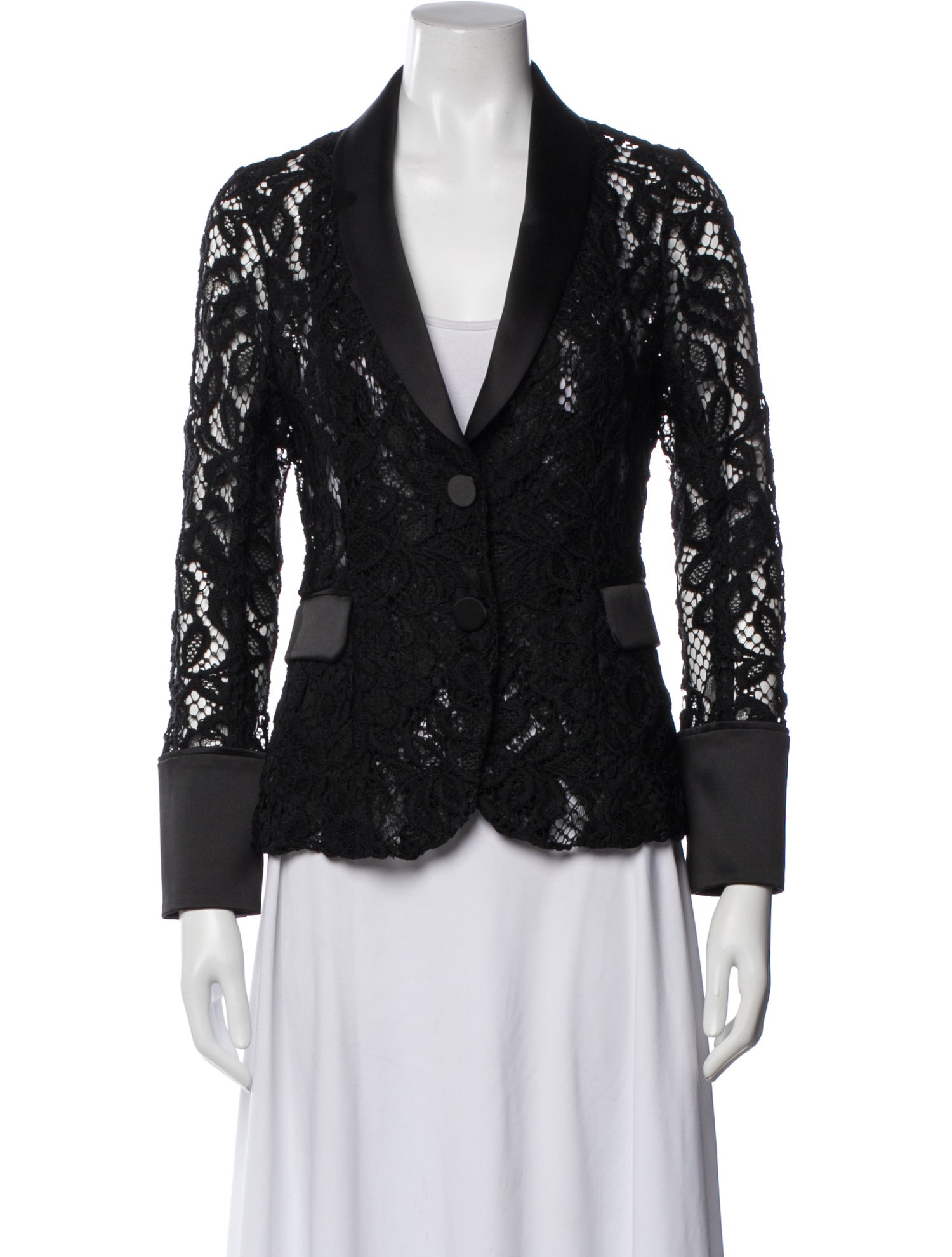 Alexis Lace Pattern Evening Jacket