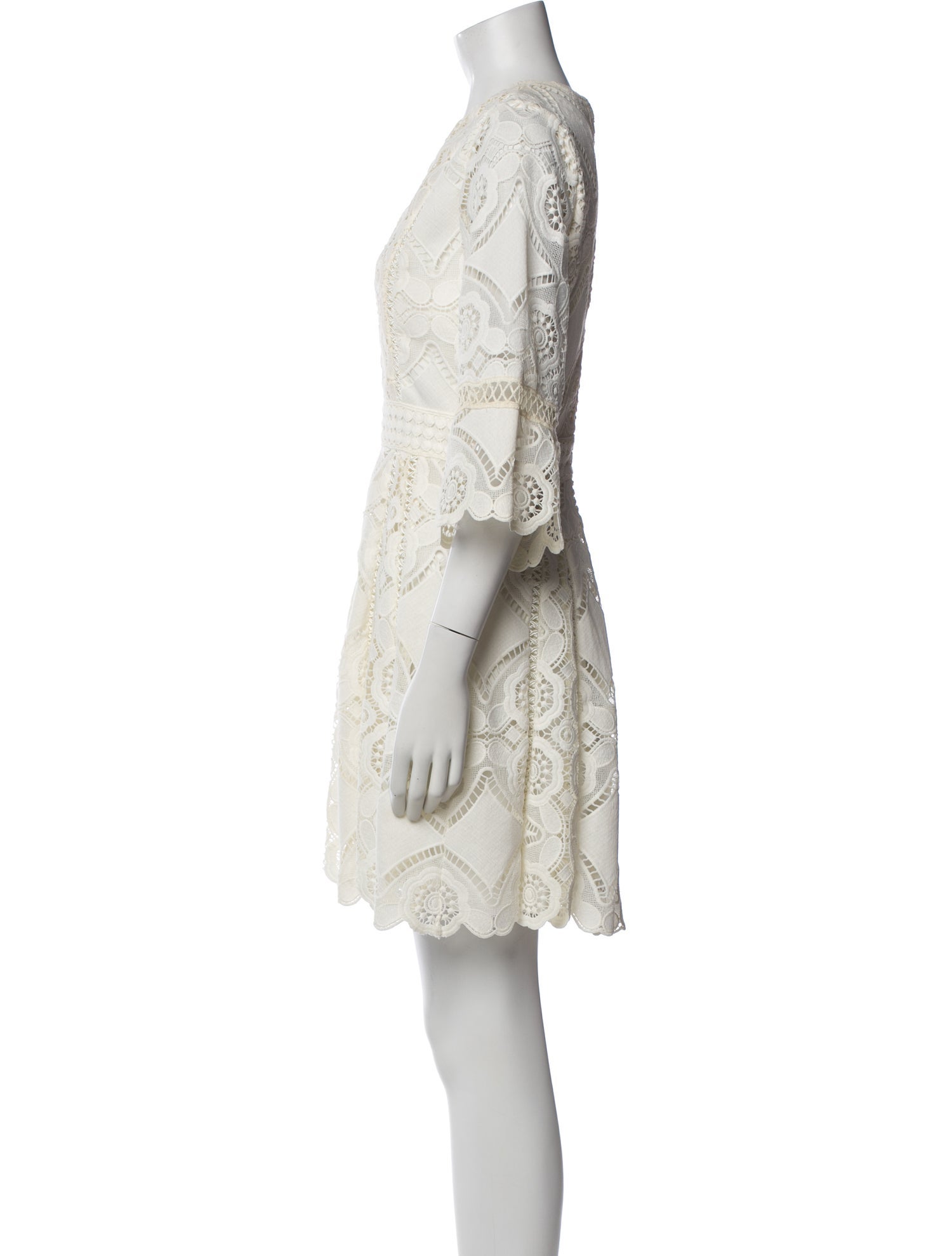 Alexis Lace Pattern Mini Dress