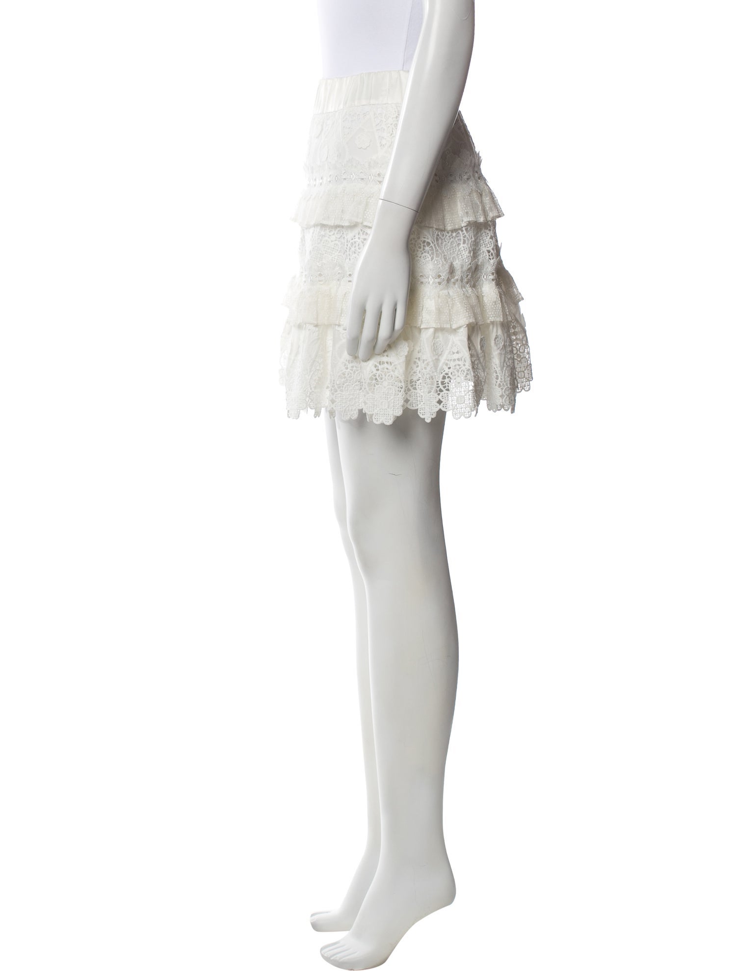 Alexis Embroidered Accent Mini Skirt