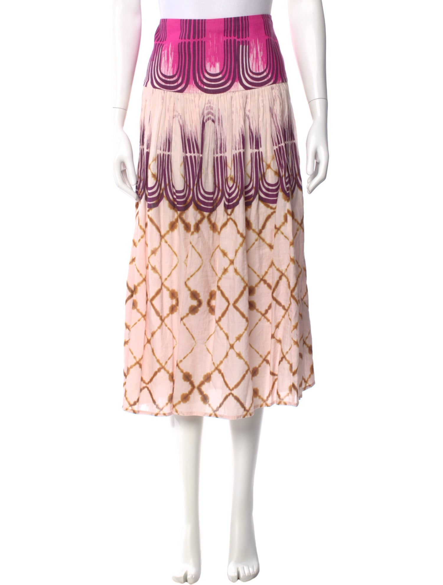 Alexis Linen Midi Length Skirt