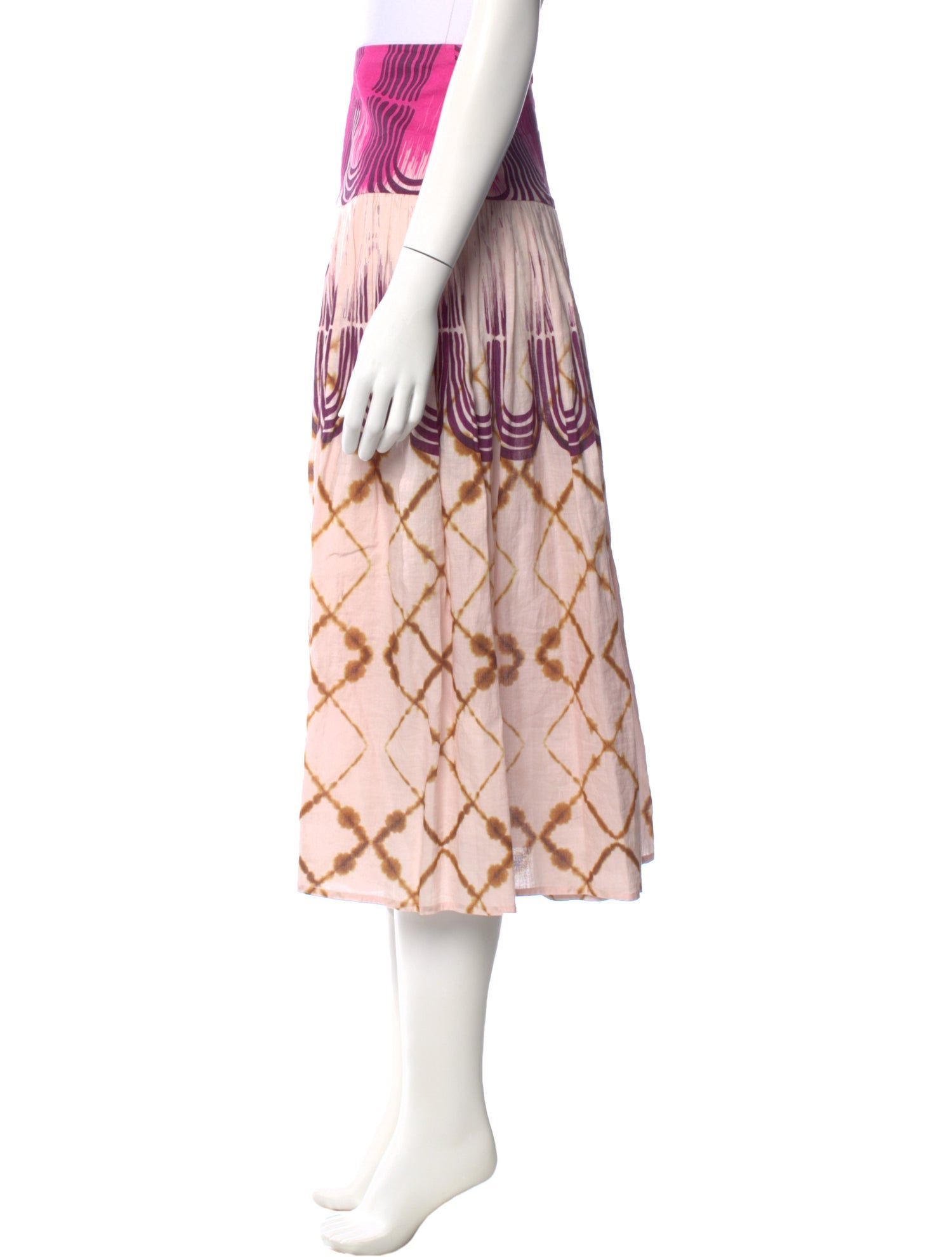 Alexis Linen Midi Length Skirt