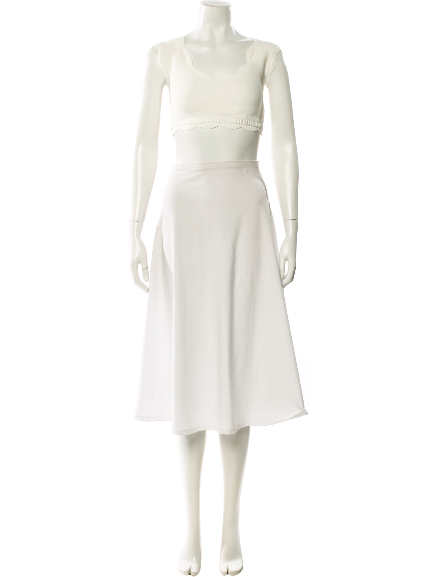 Alexis Scoop Neck Long Sleeve Crop Top w/ Tags