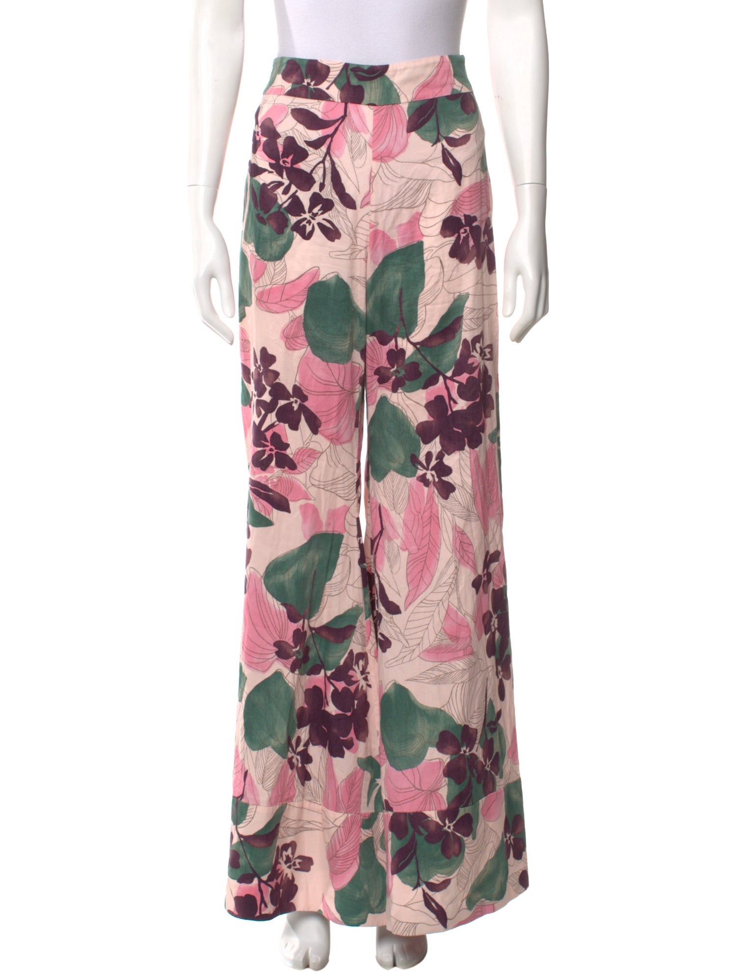Alexis Floral Print Wide Leg Pants