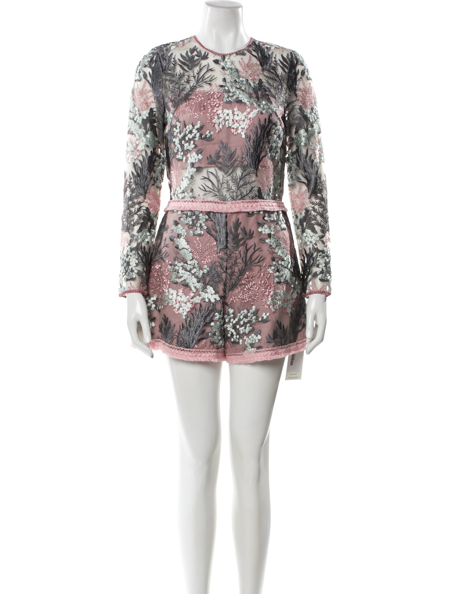 Alexis Floral Print Crew Neck Romper