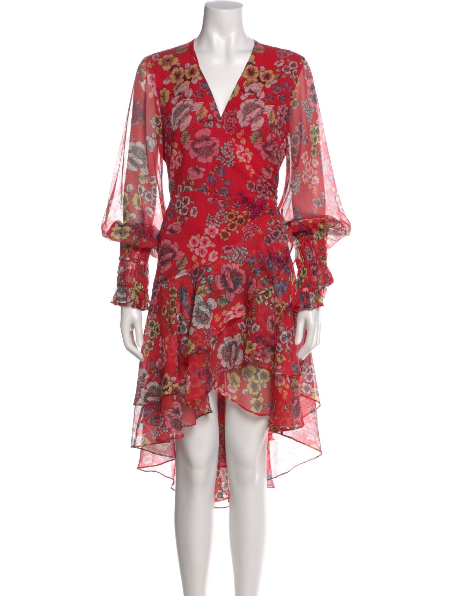 Alexis Floral Print Midi Length Dress