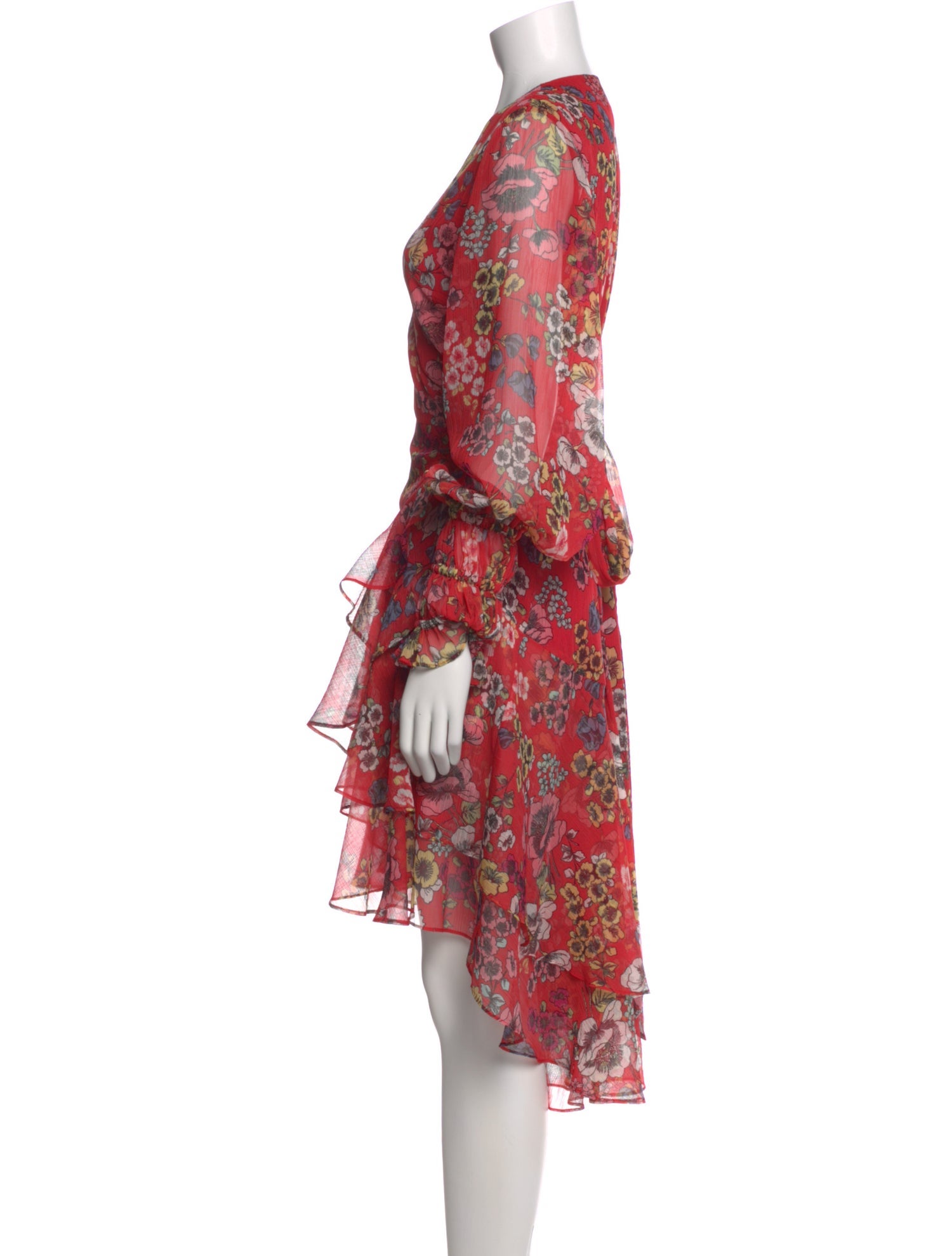 Alexis Floral Print Midi Length Dress