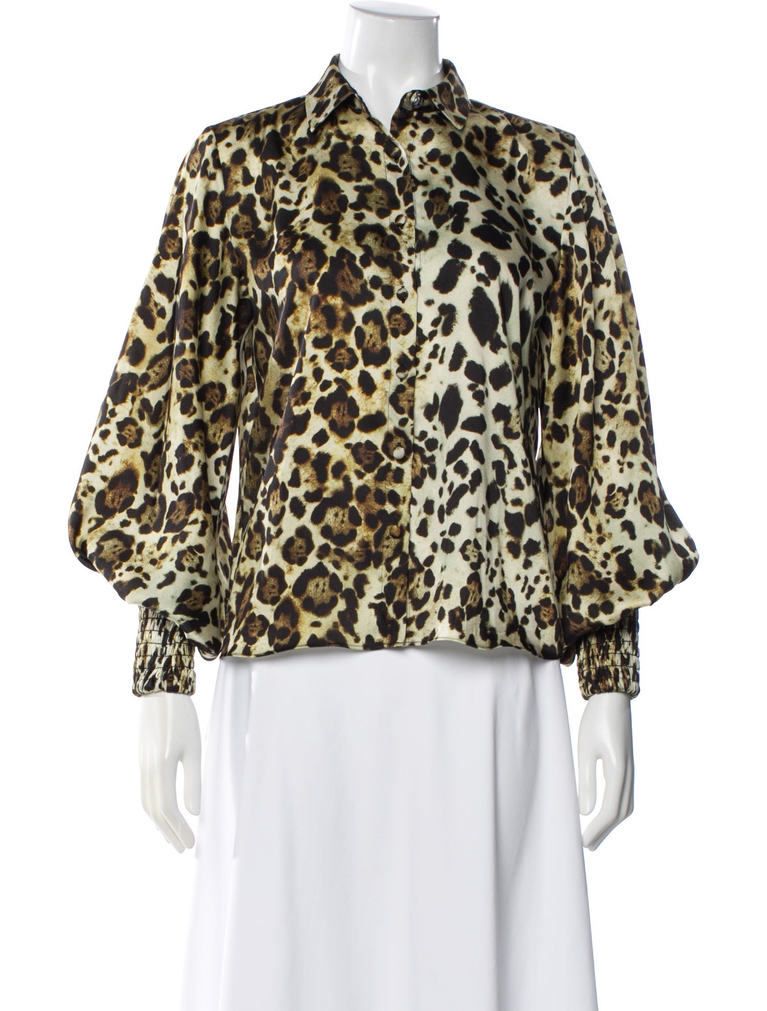 Alexis Animal Print Long Sleeve Blouse